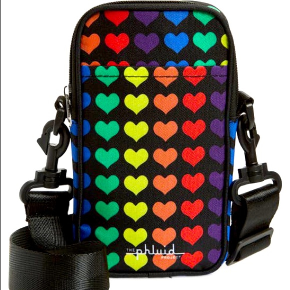 THE PHLUID PROJECT
Crossbody Bag In Black Rainbow Multi
